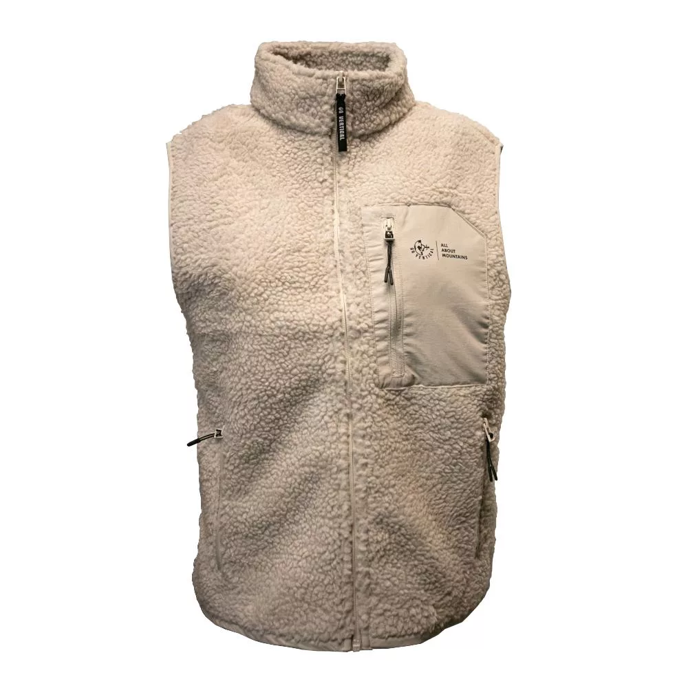 Vertical Sheep Fleece Vest Unisex