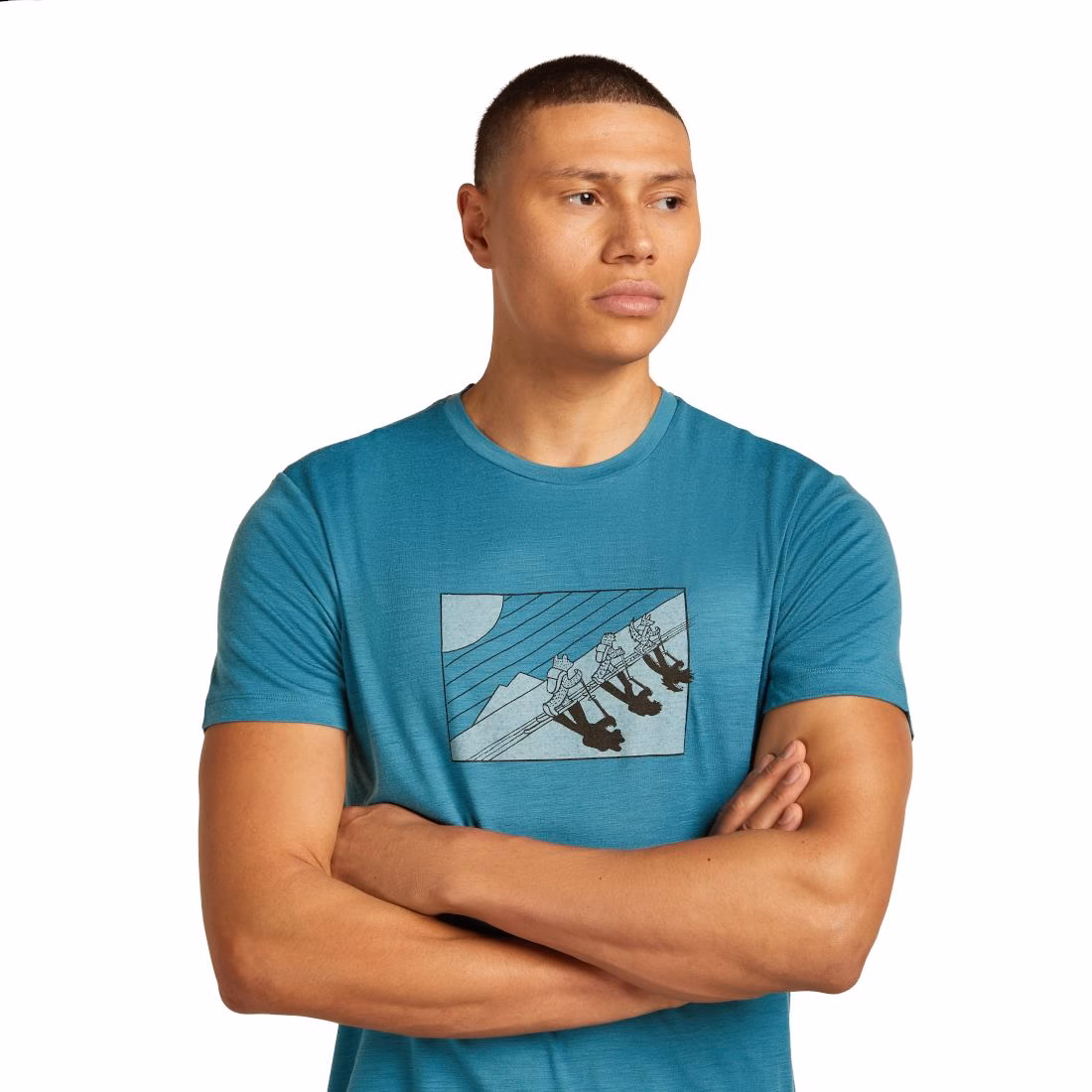 Men Merino 150 Tech Lite SS Tee In The Wild – Bild 5