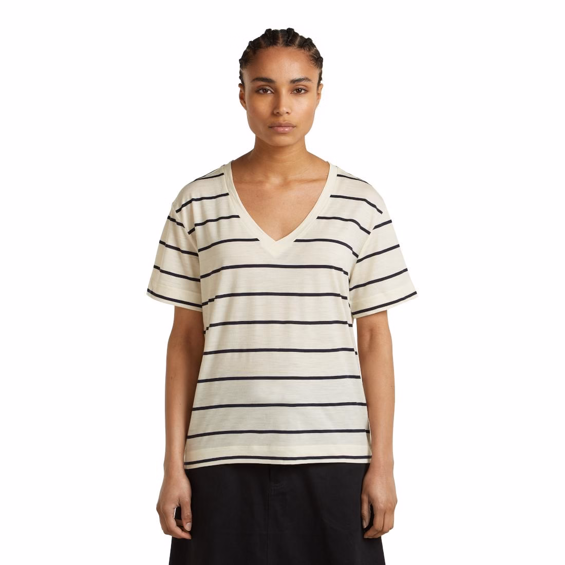 W Merino 150 Tech Lite SS Relax V Neck Tee – Bild 2
