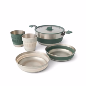 Detour Stainless Steel Collapsible One Pot Cook Set 3L - (5 Piece)