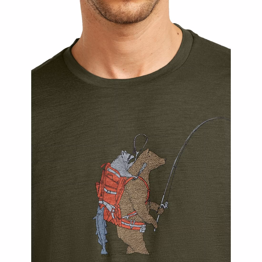 Men Merino 150 Tech Lite SS Tee Bear Catch – Bild 6